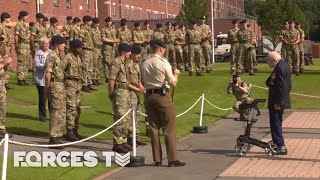 Captain Sir Tom Moore Visits Harrogate's Army Foundation College In New Honorary Role! | Forces TV