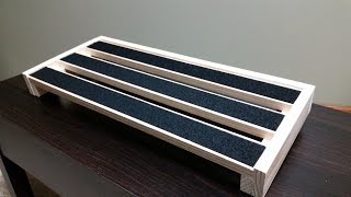 I built this pedalboard for approximately $12 not including the velcro. It took about 30 minutes to build. Parts list: 1x3x24 3pc ...