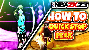 ADVANCED HOW TO QUICK STOP/PEAK IN NBA 2K23 NEW SEASON 3 DRIBBLE MOVE TUTORIAL W/ Handcam