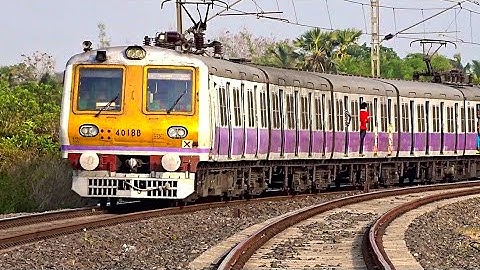 Aerodynamic Faced 12 Coach EMU Train Showing Terrific Acceleration & Skip Huge Curve Speedily | ER