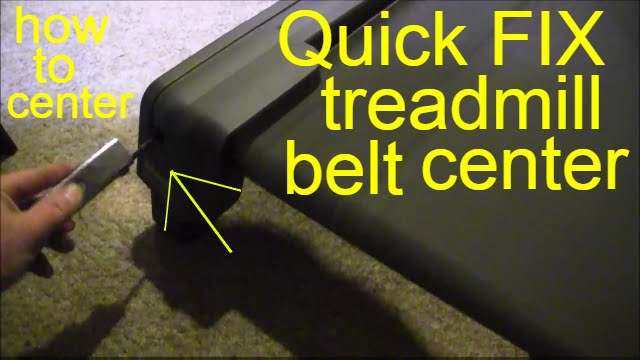 how to center treadmill belt YouTube