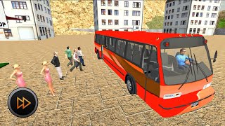 Uphill Offroad Bus Driving Games - Emergency Passengers transporter - Android Gameplay screenshot 2