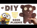 DIY Minion Bob's Teddy Bear Tim Sock Plushie