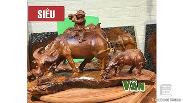 Trâu gỗ Cẩm siêu Vân  N50 c29 s18 N50 c23 s15