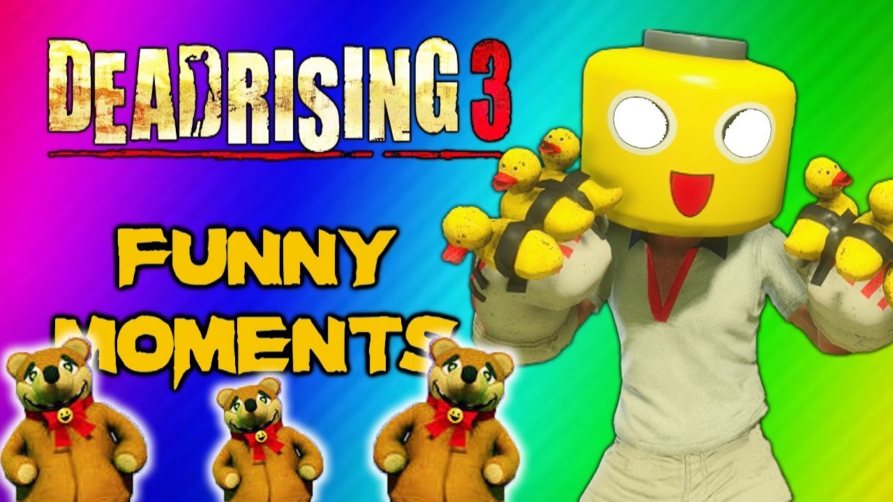 Dead Rising 3 Funny Moments Gameplay 3 - Invisible Zombie Glitch Duck Gloves Party Slapper Fun