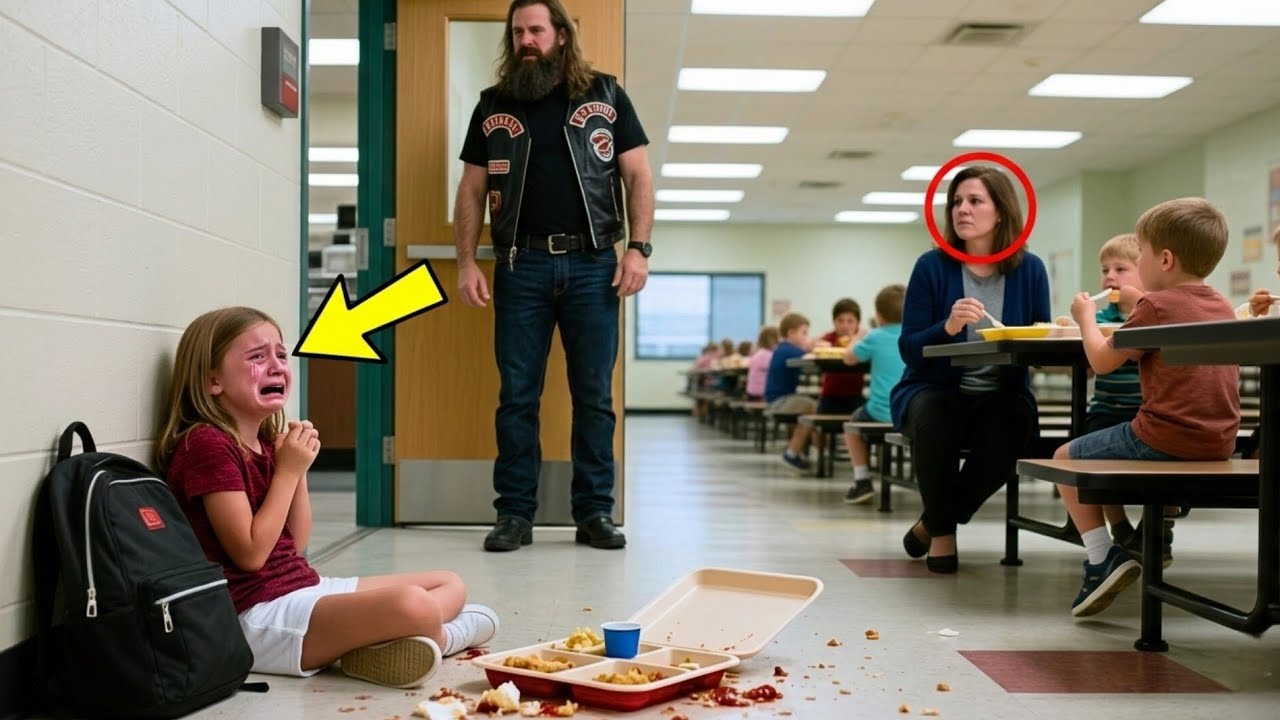 Biker sieht seine Tochter Essen vom Boden aufheben – Minuten später bebt die ganze Straße vor 200 