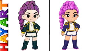 How to Draw Rumi | Easy Step-by-Step Chibi Tutorial (K-Pop Demon Hunters) #rumi