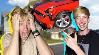 I CRASHED MY BROTHERS $100,000 SPORTS CAR! | Cash & Maverick
