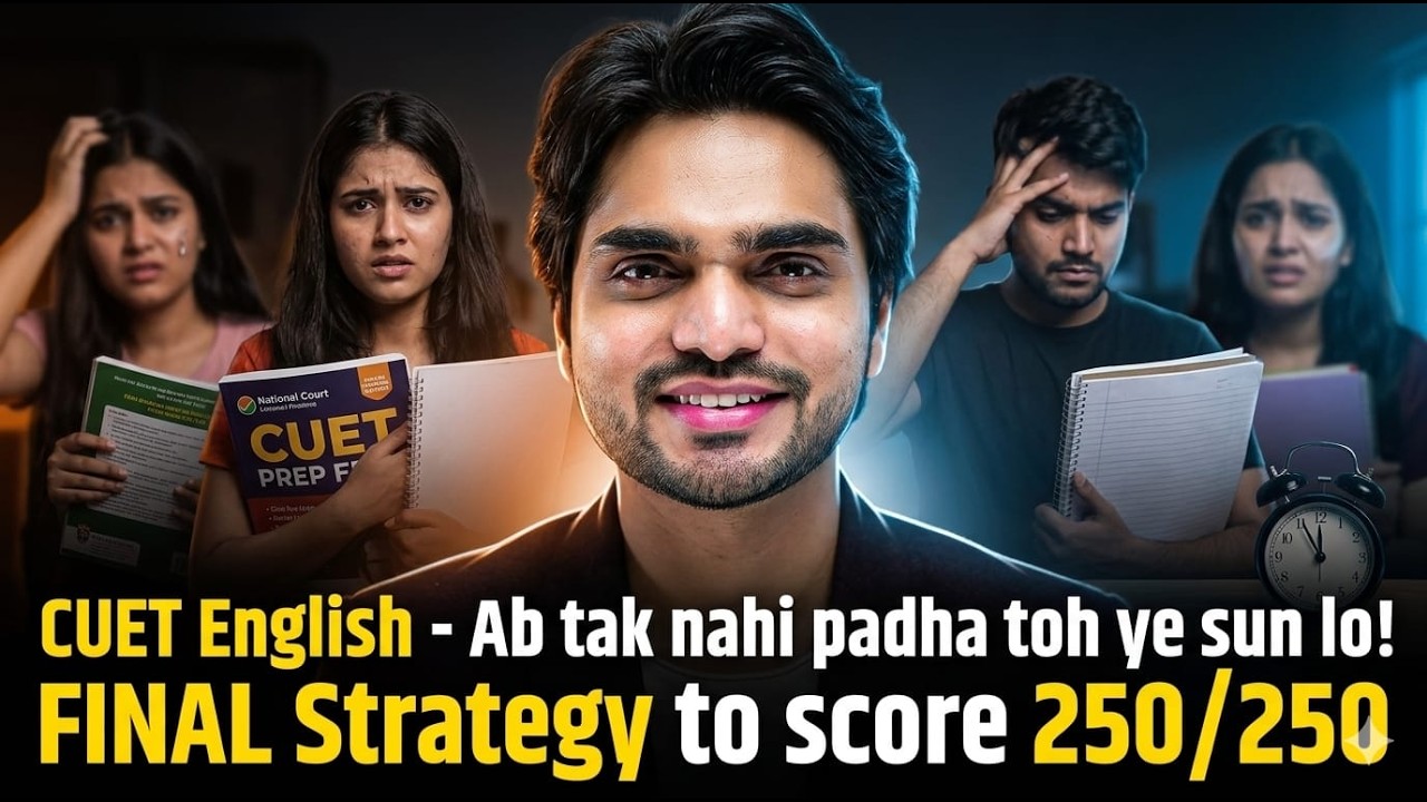 CUET FINAL STRATEGY TO SCORE 250/250 MARKS IN ENGLISH | COMPLETE ...