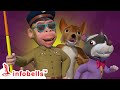 Super police koti mama  animal games challenge  telugu rhymes and cartoons  infobells