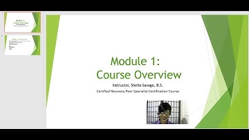 Module 1:  Course Overview