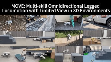 MOVE: Multi-skill Omnidirectional Legged Locomotion with Limited View in 3D Environments