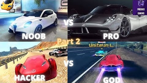Asphalt nitro-Noob vs Pro vs Hacker vs God pt 2