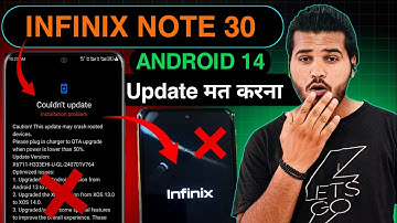 Android 14 In Infinix Note 30 New Update | New Update Infinix Android 14 Problems | Logo Stuck Issue