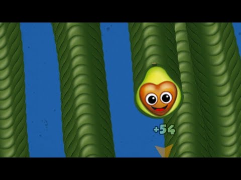 Avocado Worm slither snake Games Wormszone.io #gameplay