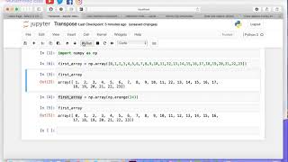 33  Data Science NumPy Transpose Matrix