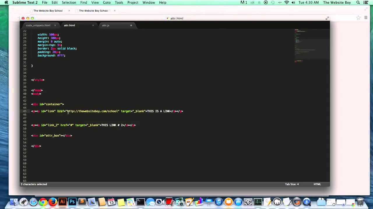 Jquery Tutorial #10 How To Change The Href For A Hyperlink Using Jquery