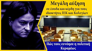 Μεγάλη αύξηση σε έσοδα και κέρδη για τους ιδιοκτήτες ΙΕΚ και Κολεγίων
