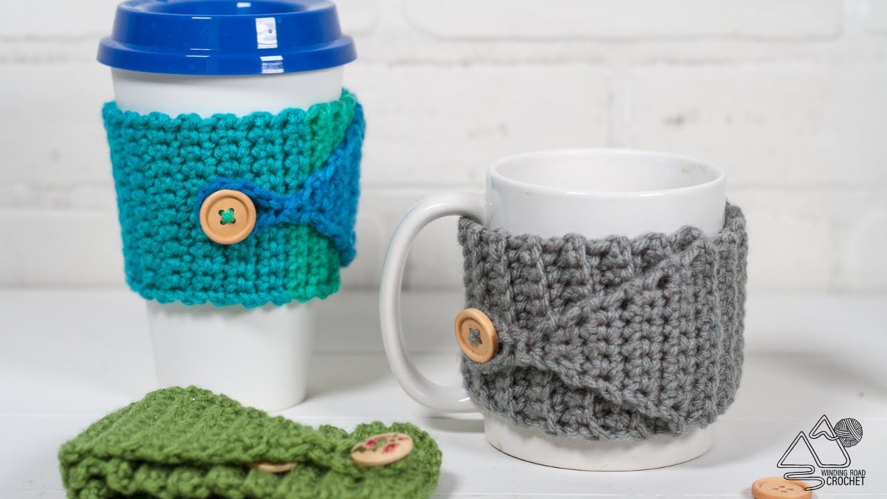 easy free crochet cup cozy pattern 