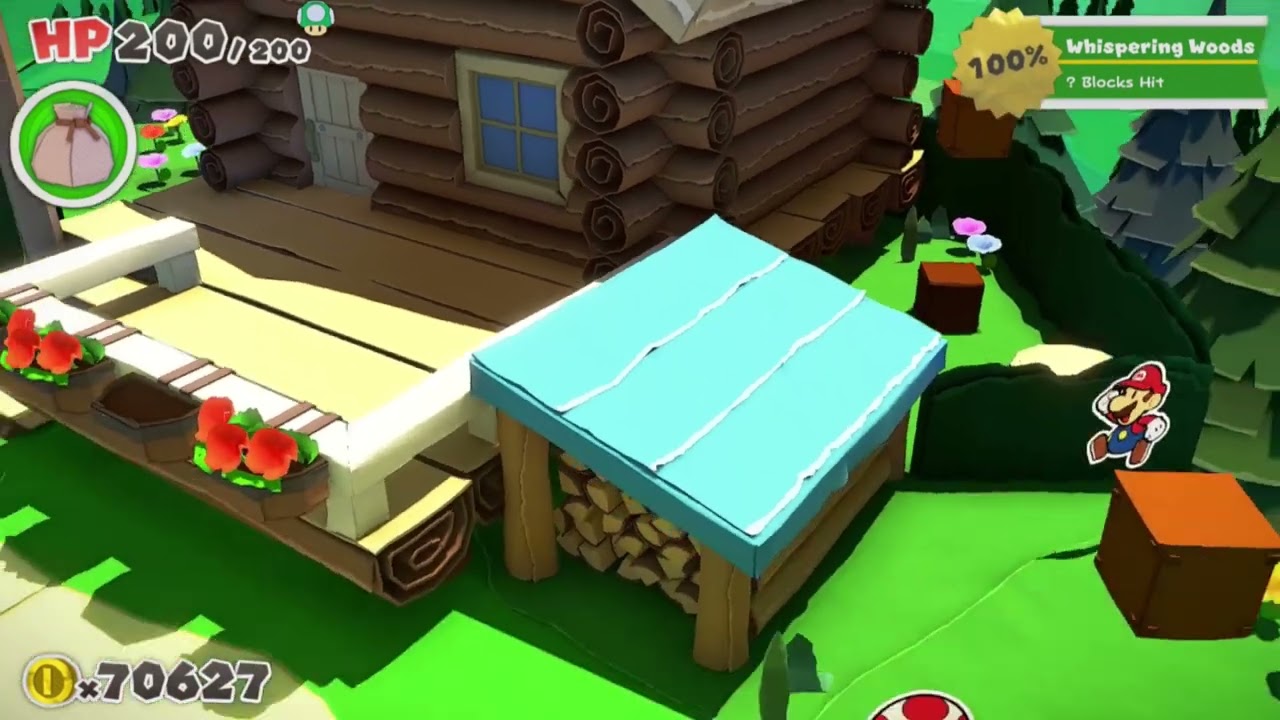 Paper Mario The Origami King #41 Finally 100% on Whispering Woods,Toad Town and Graffiti Underground