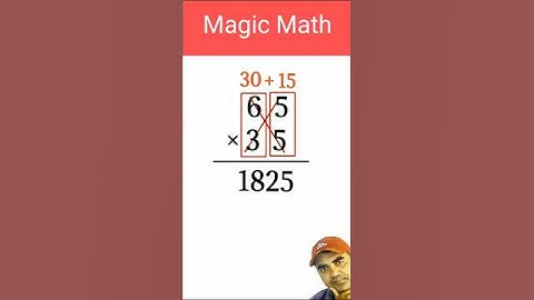 Magic Math Shorts Math #shorts #maths  #eduslidebd #65×35 #mathstricks
