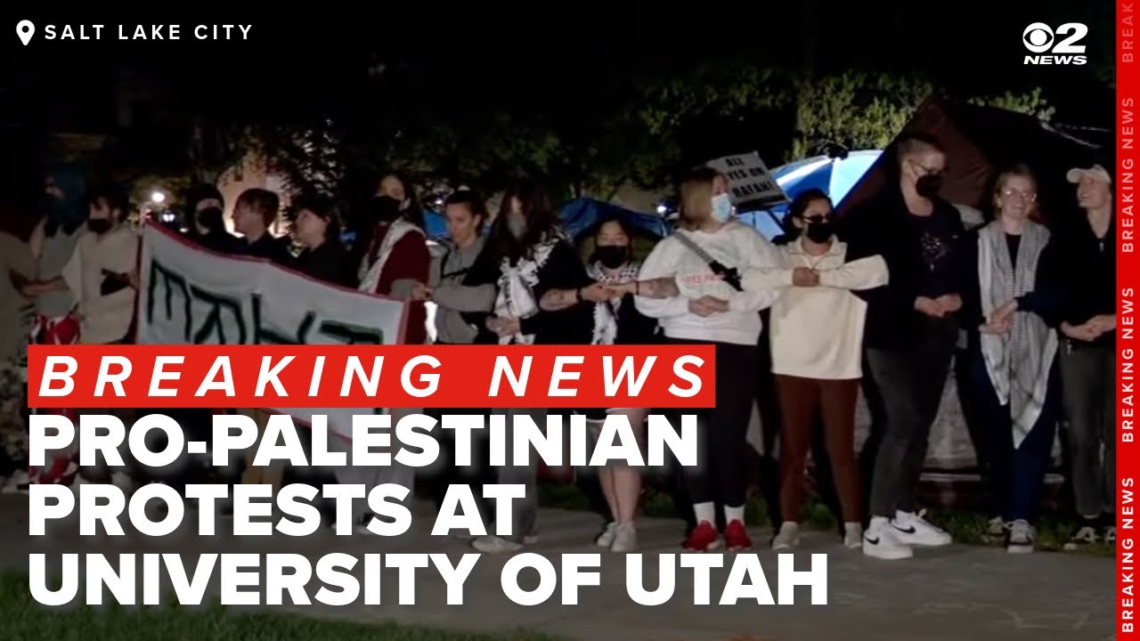 WATCH: Pro-Palestinian protesters asked to leave University of Utah ...