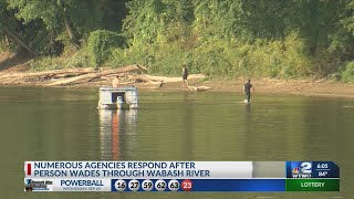 THPD responds to individual wading into Wabash River