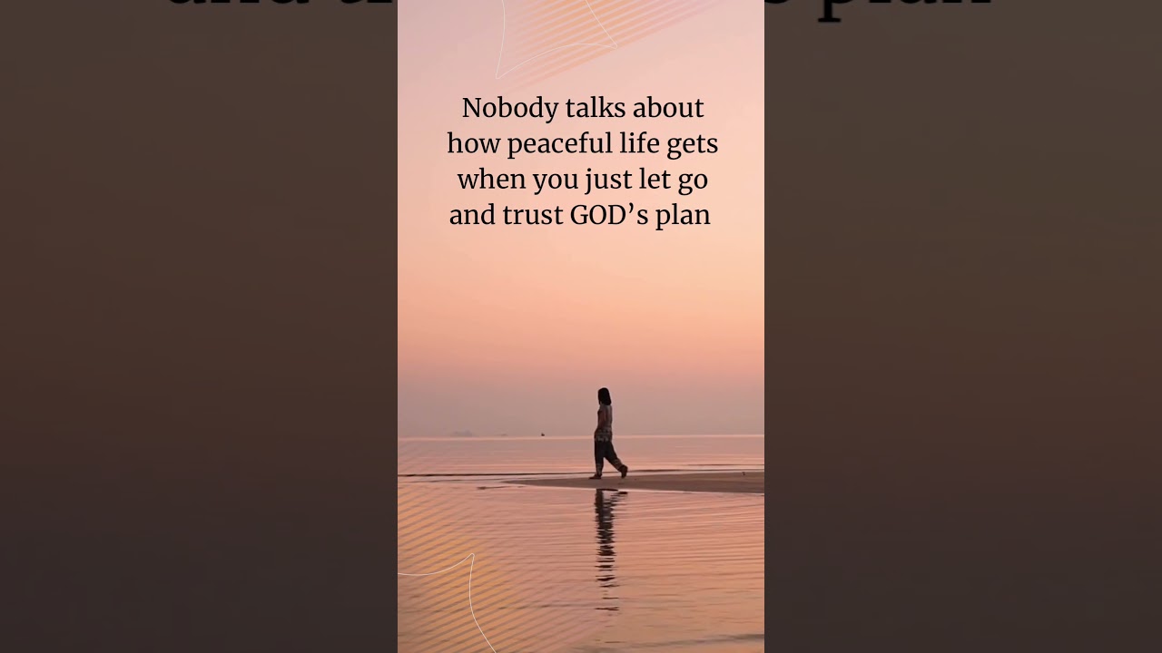 Trust God’s plan 
