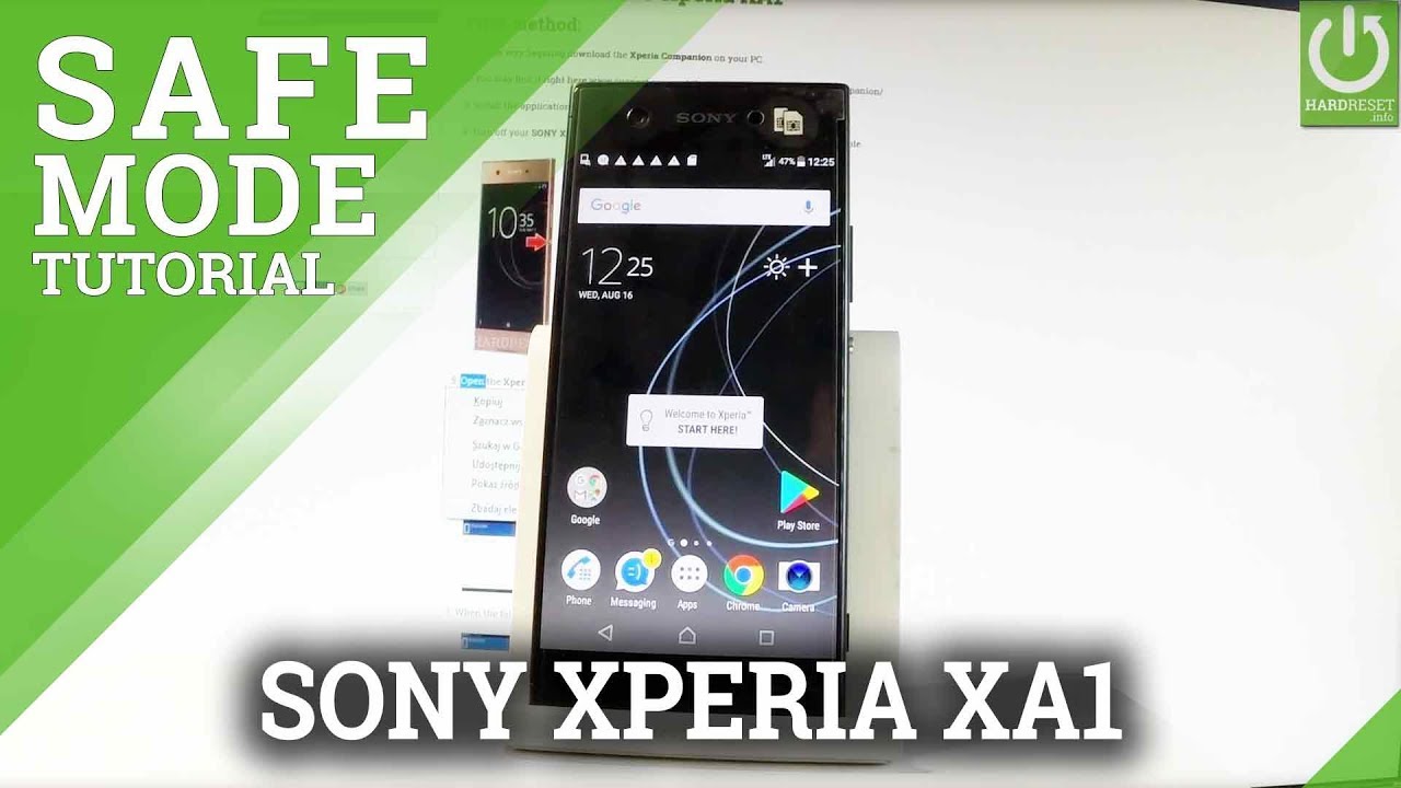 Sicherer Modus Sony Xperia Xa1 Mehr Anzeigen Hardreset Info