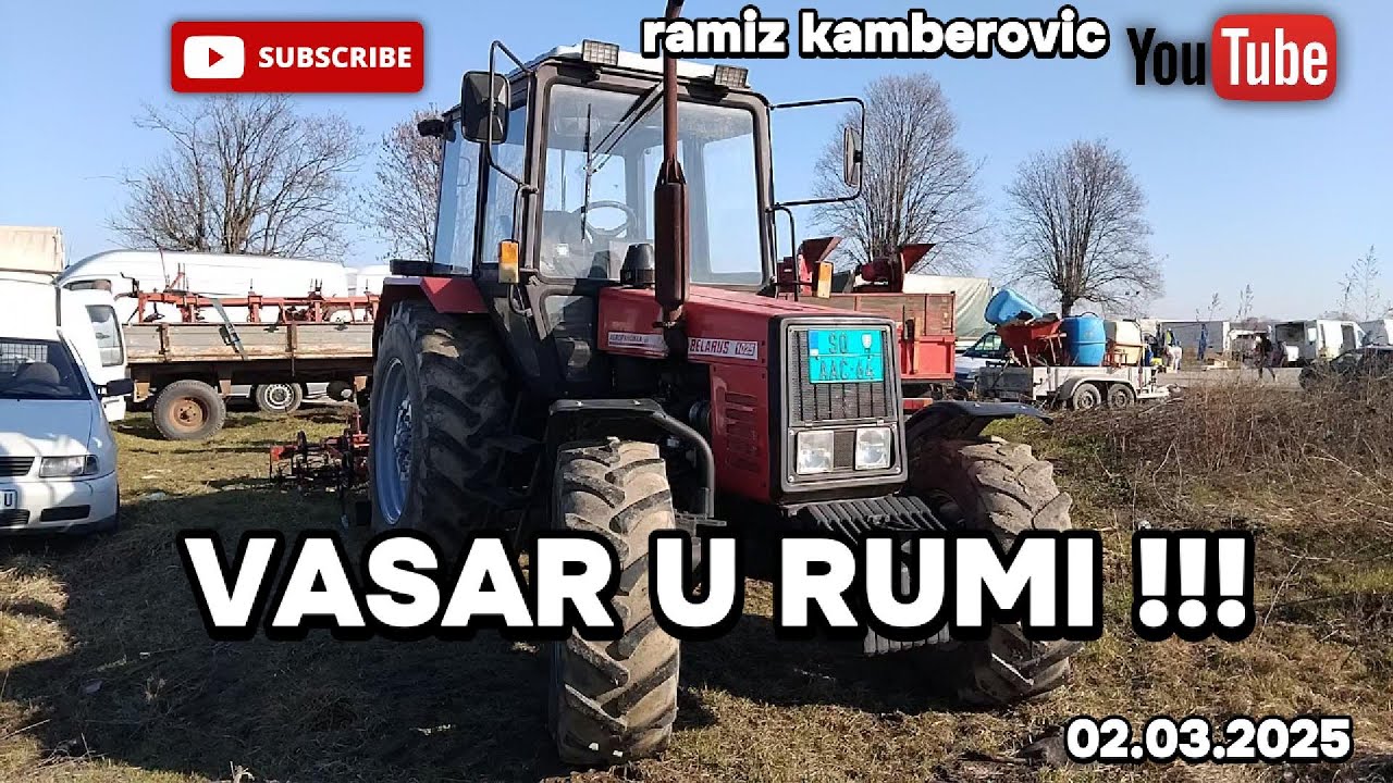 VAŠAR U RUMI 02.03.2025 GODINE ZA SVAKOGA PO NEŠTO I VAN OBLASTI POLJOPRIVREDE...