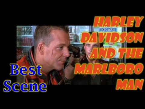  Harley Davidson and The Marlboro Man Gas Station Scene 