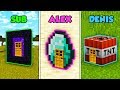 SUB vs ALEX vs DENIS - HOUSE INSIDE BLOCKS in Minecraft! (The Pals)