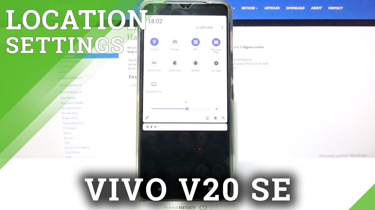 How to Enable/Disable Location in VIVO V20 SE Manage Location