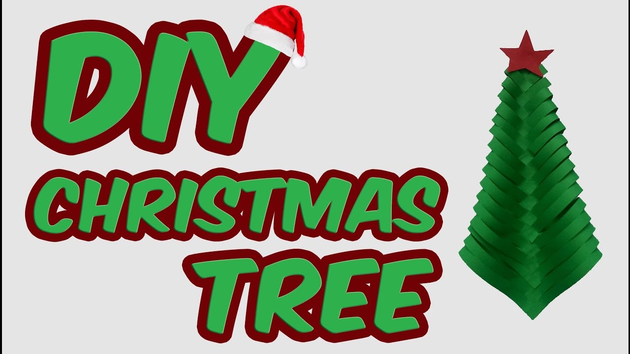 DIY Paper Christmas Tree | Napravite novogodišnju jelku od papira - YouTube