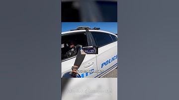 Cop Asks About His Illegal Plate 😂 #cops #motorcycle #closecall