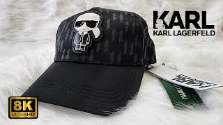 Karl Lagerfeld New Collection : Karl Lagerfeld Ikonik Monogram Cap for Men | 8k video