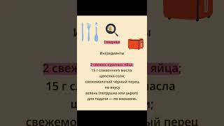 ЯИЧНИЦА-ГЛАЗУНЬЯ #яйца #завтрак #рецепт