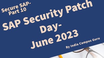 SAP Security Patch Day - June 2023