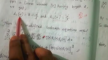 L07 Galerkin Method by Using Fixed Elements (Part-01)