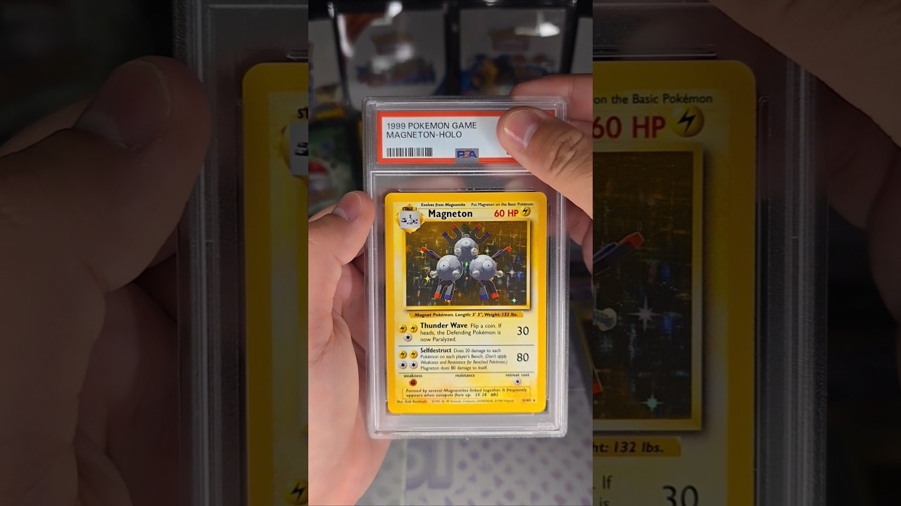 $40 Pokemon Card ☺️ 1999 Magneton Base Set Holo 