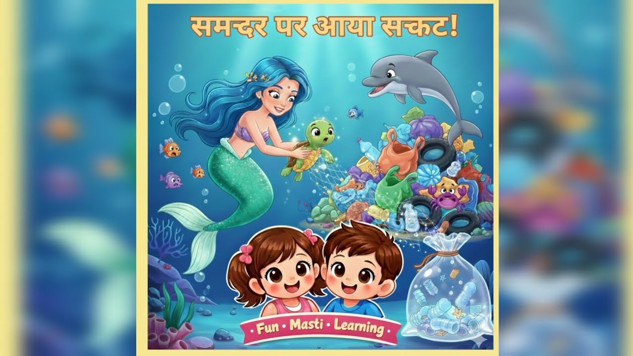 Magic Mermaid Story for Kids – Ocean Cleanup Mission”