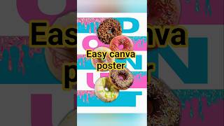 how to make pinterest donut poster #designwithcanva #tutorial #graphicdesigner #youtubesearch