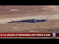 B-52 Stratofortress crashes after takeoff at Edwards Air Force base in California