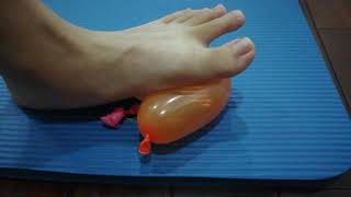 Six Balloon Foot Popping