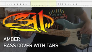 311 - Amber (Bass Cover with Tab) Resimi