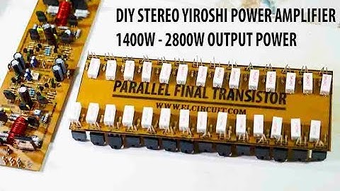 Test Stereo Yiroshi Amplifier High Power Output