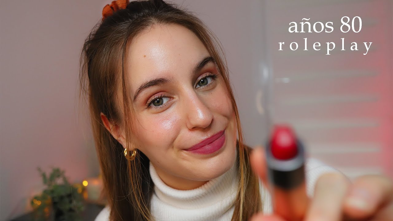 ASMR Tu amiga te Maquilla y te Peina - Años 80 Roleplay 💄 (con sonidos reales de maquillaje)