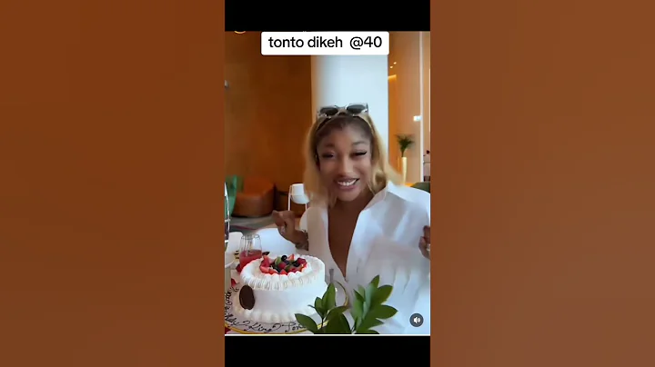 tonto dikeh cut her birthday cake..hhappy 40th birthday to her #duet #birthday