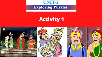 Class 7 English Unit 2 Exploring Puzzles Activity 1