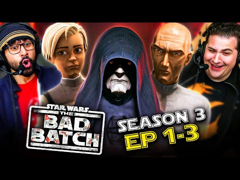 Thumbnail for THE BAD BATCH SEASON 3 Episode 1-2-3 REACTION!! Star Wars Breakdown & Review